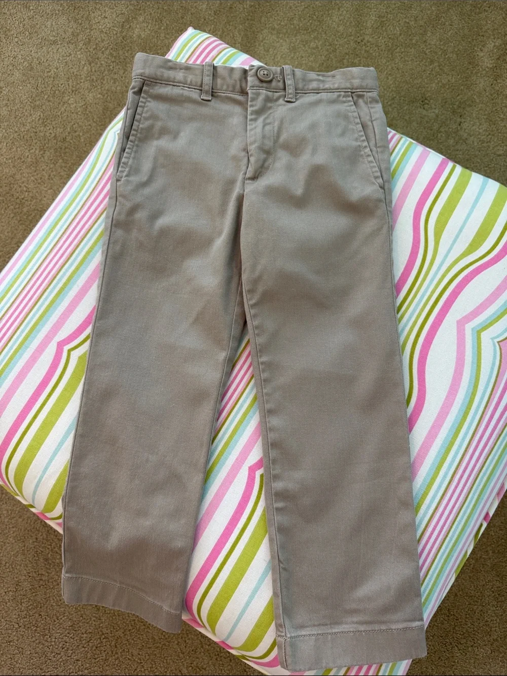 Crewcuts size 4 slim  Boys Khaki Pants - Brown/Tan